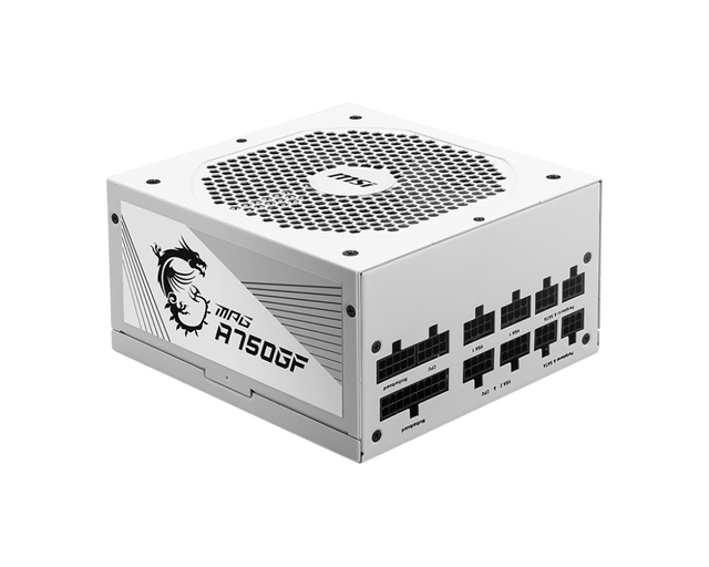 Wholesale MSI MPG A750GF WHITE ATX3.0 DC Power Supply Full Modular Gold PSU 850W for Gaming Desktop Switching Power Supply