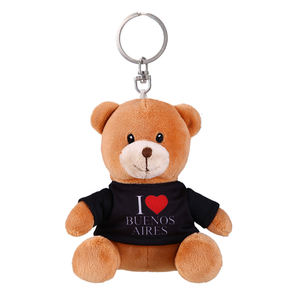 Tùy chỉnh thực hiện thiết kế nhồi bông gấu bông <span class=keywords><strong>Keychain</strong></span> với áo sơ mi thời trang OEM in logo đồ chơi sang trọng <span class=keywords><strong>Keychain</strong></span> - Product Image 2