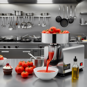 Vevor - Procesador de Alimentos Comercial para Tomate, 370 W, 110 V, Acero Inoxidable, Motor de Cobre Puro, 90-160 Kg/H - Product Image 2