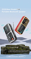 YCCOSU T-128 Tragbares Radio mit Drei Batterien, Ultra-Lange Wiedergabezeit, TF-Karten- und USB-Wiedergabe mit Powerbank-Funktion und Bluetooth-Lautsprecher