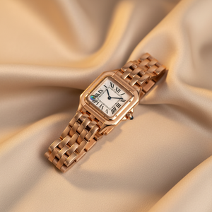 Nuevo <span class=keywords><strong>Reloj</strong></span> de Pulsera de Cuero <span class=keywords><strong>para</strong></span> Mujer, Diseño Minimalista de Moda, Carátula de Acero Inoxidable, Mecánico, de Lujo - Product Image 3