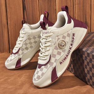 Zapatillas deportivas de invierno de caña alta con cordones, transpirables, para caminar, con amortiguación, parte superior de microfibra y malla, suela de goma duradera para hombre - Product Image 6