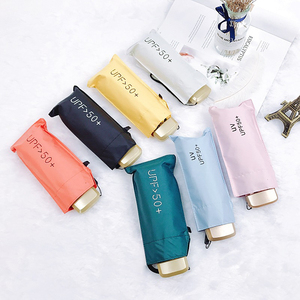 Black Coating Light Weight Customized Logo Printing Pocket Size Umbrella