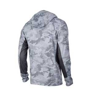 UV Upf 50 Fishing Sun Shirt Long Sleeves Waterproof Polyester Hoodie Camo Jersey Sublimation Fishing Clothing With Pocket - Product Image 4