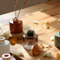 Faible MOQ, logo personnalisé, vente en gros, flacons de diffuseur de parfum vides, aromathérapie, 50 ml, 100 ml, 150 ml, 200 ml, flacons rechargeables avec emballage
