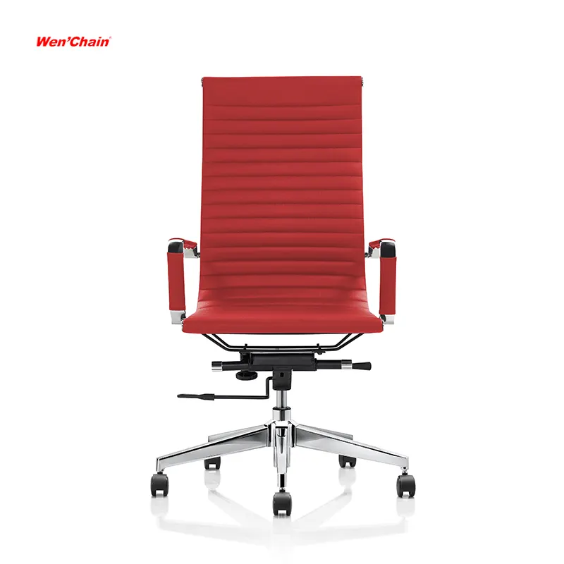 Chất lượng cao điều hành ghế văn phòng sang trọng màu đỏ PU da ghế văn phòng Ông Chủ quản lý ghế văn phòng