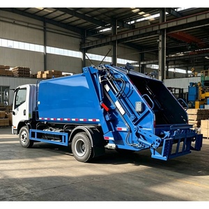 Camion compacteur de déchets FAW haute capacité, capacité de 7 mètres cubes, camion à ordures compactées - Product Image 1