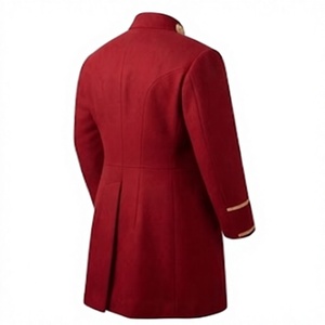 New <b>Vintage</b> Overcoat Woolen Frock <b>Coat</b> for Men's Double Breasted Button Up Formal Outerwear - Product Image 5