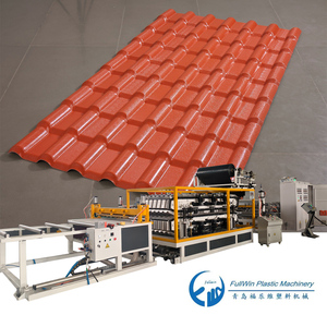 Machine d'extrusion de plaques de toiture en PVC, extrudeuse de plastique ASA U-PVC pour tuiles de toit ondulées colonialles vernissées - Product Image 1