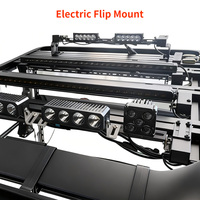 Support inclinable électrique réglable 12V/24V avec boutons de télécommande, adapté aux SUV, camions 4x4, calandres de voiture et montage sur toit