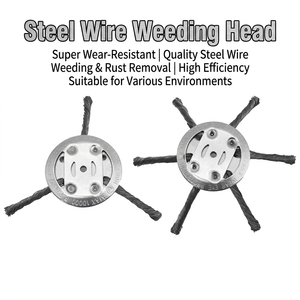 Steel Wire Trimmer Head 6 Heads Reel Blade 20" Cutting Width Manual Push Reel Mower for Grass Mowing Dropshipping - Product Image 3
