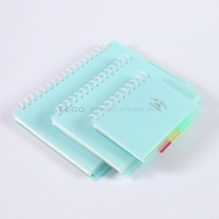 Lots de carnets de planification d'études A6 A5 à spirale, 5 sujets, avec intercalaires et onglets, personnalisables avec logo, à prix abordable