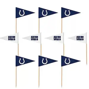 - Indianapolis Colts Team Toothpick Flag And Flag Picks Small Mini Stick For Party Decorated