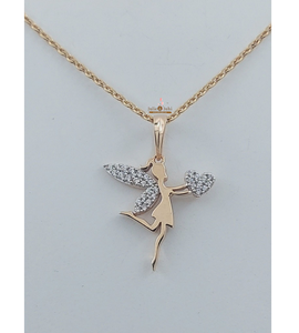 Colgante de Oro Real de 18 Quilates para Mujer, Joyería de Oro Exquisita Creada con Atención al Detalle, Acabado Liso y Elegante, de la India - Product Image 4