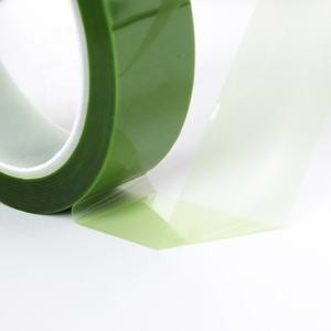 เทปกาวปิดผิวสำหรับงานเคลือบผงเรซิ่นอีพ็อกซี่ ซิลิโคนกาว ฟิล์มโพลีเอสเตอร์ PET คาปตันส์ สีเขียวเข้ม ทนความร้อนสูง - Product Image 2