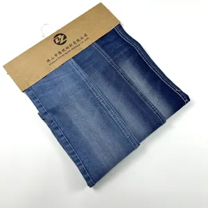 BLUE Low Price Hot Sale Woven clothing Stock 9.8 oz Cotton/Polyester/Spandex Denim