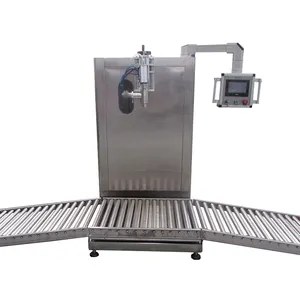 200 Liter Drum Barrel Single Head Weighing Filling Machine dengan Permintaan Fungsi Tahan Ledakan