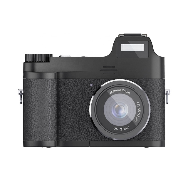 4K Digital Camera 3'' LCD Point and Shoot 13MP CMOS Portable Vintage Small Camera Point Video Vlogging Camera for YouTube Gifts