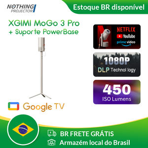 Stocks brésiliens XGIMI <span class=keywords><strong>MoGo</strong></span> 3 Pro 1080p projecteur portable Google TV avec support PowerBase pour le camping en plein air - Product Image 6