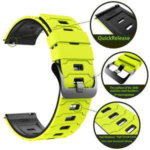 Pulseira de Silicone Bicolor para Huawei Watch 5 4 Pro Liberação Rápida 22mm Pulseira para Huawei Watch GT6 Pro 46mm GT 6 5 4 46MM - Product Image 3