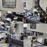 Centre d'usinage CNC 4 axes Fraiseuse de perçage de profilés en aluminium de 7000mm avec magasin à 8 outils