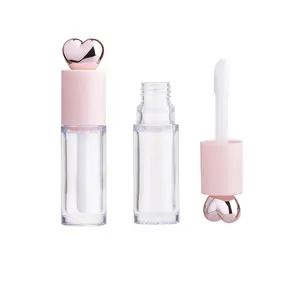 PETG heart lip gloss tube unique 10ml lipgloss tube luxury liquid blush mini makeup bottle concealer custom lip bottle