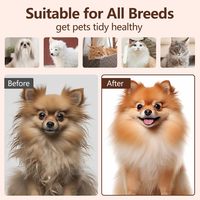 Brosse Humide et Vaporisante pour Chat et Chien, Épilateur de Poils d'Animaux avec Réservoir d'Eau, Brosse Nettoyante pour Chien et Chat Contre la Mue, Produit de Toilettage pour Animaux