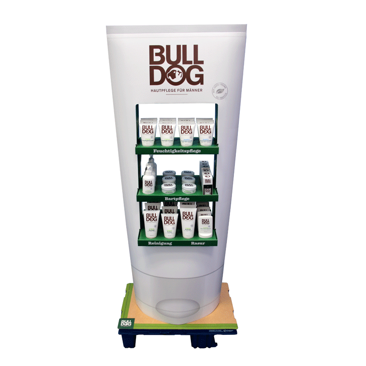 Modern Cardboard Floor Stand Display Racks for Pet Food & Grooming Accessories-Easy Assembly Storage — view 2