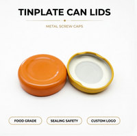 Tapa de Metal de Hojalata Impresa de 38mm, Grado Alimenticio, Rosca Desprendible, Antifugas, a Prueba de Niños, Ecológica, Fácil Apertura, para Cosméticos