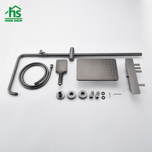 Ý Kỹ Thuật Số Vuông Đàn Piano Thiết Kế <span class=keywords><strong>Push</strong></span> <span class=keywords><strong>Button</strong></span> 4 Chức Năng Tắm Với Nhiệt Độ Hiển Thị Trong Gun Kim Loại Màu Xám - Product Image 5