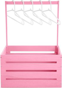 Baby Shower Gifts <strong>Basket</strong> <strong>Carrier</strong> Wooden Baby Shower Crate Closet Baby Wooden Crate Welcome Box with Handle for <strong>Newborn</strong> - Product Image 3