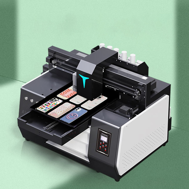 Flat UV Printer A3 Small Mobile Phone case Back Cover logo Inkjet Wooden Toy Plastic Box Card Glass Bottle Cup Printing Machine