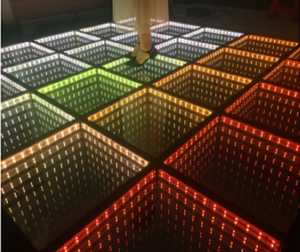 Miroir de danse 3D Portable pour <span class=keywords><strong>DJ</strong></span> de Club de mariage, panneau de danse RGB, plancher de scène - Product Image 1