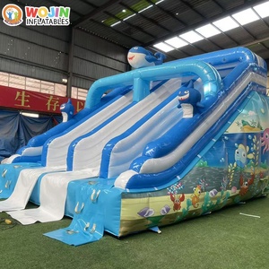 Tobogán Acuático Inflable con Forma de Tiburón, Precio de Fábrica al por Mayor, Apto para Piscinas, en Material de PVC de Grado Comercial - Product Image 4