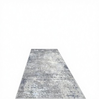 4x8 Washable Modern Abstract Flat Woven Thin Low-Pile Rubber Backed Rug Non-Slip for Kitchen Bedroom Living Room (Blue Grey)