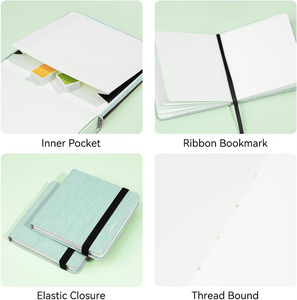 Secolorart aquarelle Journal 300gsm <span class=keywords><strong>presse</strong></span> à chaud sans acide carré Watecolor carnet de croquis <span class=keywords><strong>pour</strong></span> artistes adultes étudiants - Product Image 3