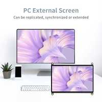 Monitor Portabel 7 Inci IPS 1024*600 Layar Sentuh Kecerahan Tinggi 500 Nits Modul Layar LCD IPS TFT untuk Raspberry Pi Laptop
