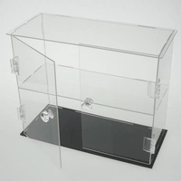 Vitrines en acrylique personnalisées transparentes ou colorées en plastique acrylique, vitrines de présentation, boîte de rangement, vitrine