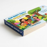Papier et carton enduits de haute qualité écologiques, impression parfaite, reliure rigide, livres cartonnés pour enfants, impression personnalisée à la demande