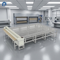 Machine de découpe pneumatique à couteau bidirectionnel pour tissus de stores (store enrouleur, store zèbre) avec moteur à roulement PLC et fonctionnement facile