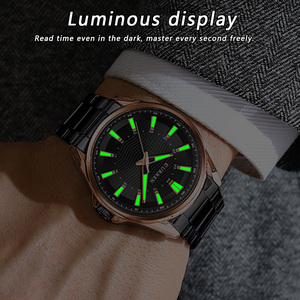 Montre de luxe sportive pour homme avec mouvement à quartz 8424, étanche, en acier inoxydable, cadran 44 mm, design antique de dessin animé, cadeau - Product Image 5
