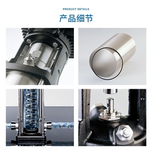 Pompe verticale multi-étages <span class=keywords><strong>Grundfos</strong></span> CR10, hauteur de refoulement 61 m, débit 13 m³/h, circulation d'eau chaude - Product Image 4