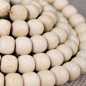 Pulsera de bambú dorado con 108 cuentas de madera maciza de forma redonda, joyería para hombres y mujeres - Product Image 3
