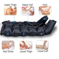 Veste et pantalon de pressothérapie à compression d'air VU-IPC04 à 6 chambres, combinaison de massage corporel intégral à compression, vente chaude