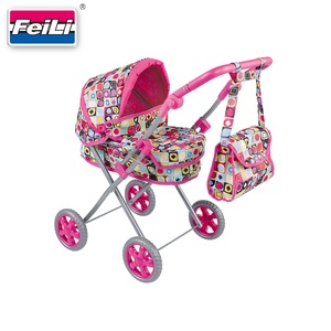 Poussette Feili, best-seller, luxe, poussette pour poupée avec <span class=keywords><strong>sac</strong></span> <span class=keywords><strong>à</strong></span> bandoulière et guidon réglable pour poupées reborn, jouets d'imitation - Product Image 3