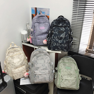 Hot Selling <b>Lightweight</b> Large-Capacity Oxford <b>Backpack</b> for Girls Junior High School Students Fresh & Trendy Casual Style Bag - Product Image 2