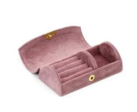 Boîte à bijoux carrée en velours de haute qualité, logo personnalisé OEM, boîtes pour boucles d'oreilles, colliers, bagues