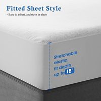 Protège-matelas de bambou Extra profond, drap serviette éponge, imperméable, OEM, personnalisé