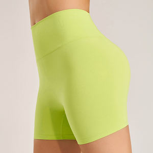 กางเกงกีฬาขาสั้นเอวยางยืดสำหรับผู้หญิงกางเกงวิ่งออกกำลังกายระบายอากาศมีกระเป๋าด้านในทรงรัดรูป - Product Image 6