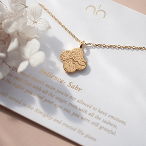 Vente en gros Bracelet trèfle musulman en acier inoxydable plaqué <span class=keywords><strong>or</strong></span> 18 carats <span class=keywords><strong>arabe</strong></span> Colliers pendentifs bijoux islamiques mode pour femmes - Product Image 2